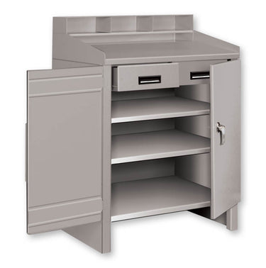 Pucel Shop Desk w/ 3 Shelves & 2 Drawers